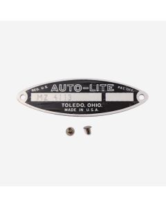 Autolite Starter Motor Data Plate (Pre Stamped)