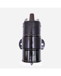 COIL- Ignition w/Bracket Black - 6 VOLT - GPW/MB