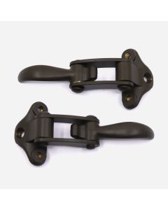Early Brass Windscreen To Dashboard Clamp Set